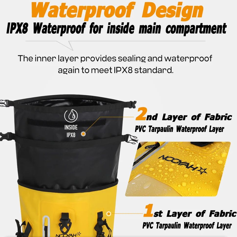 NOOYAH Dry Bag Wodoodporny Ple – Dry Bag Roll Top recenzja i cena