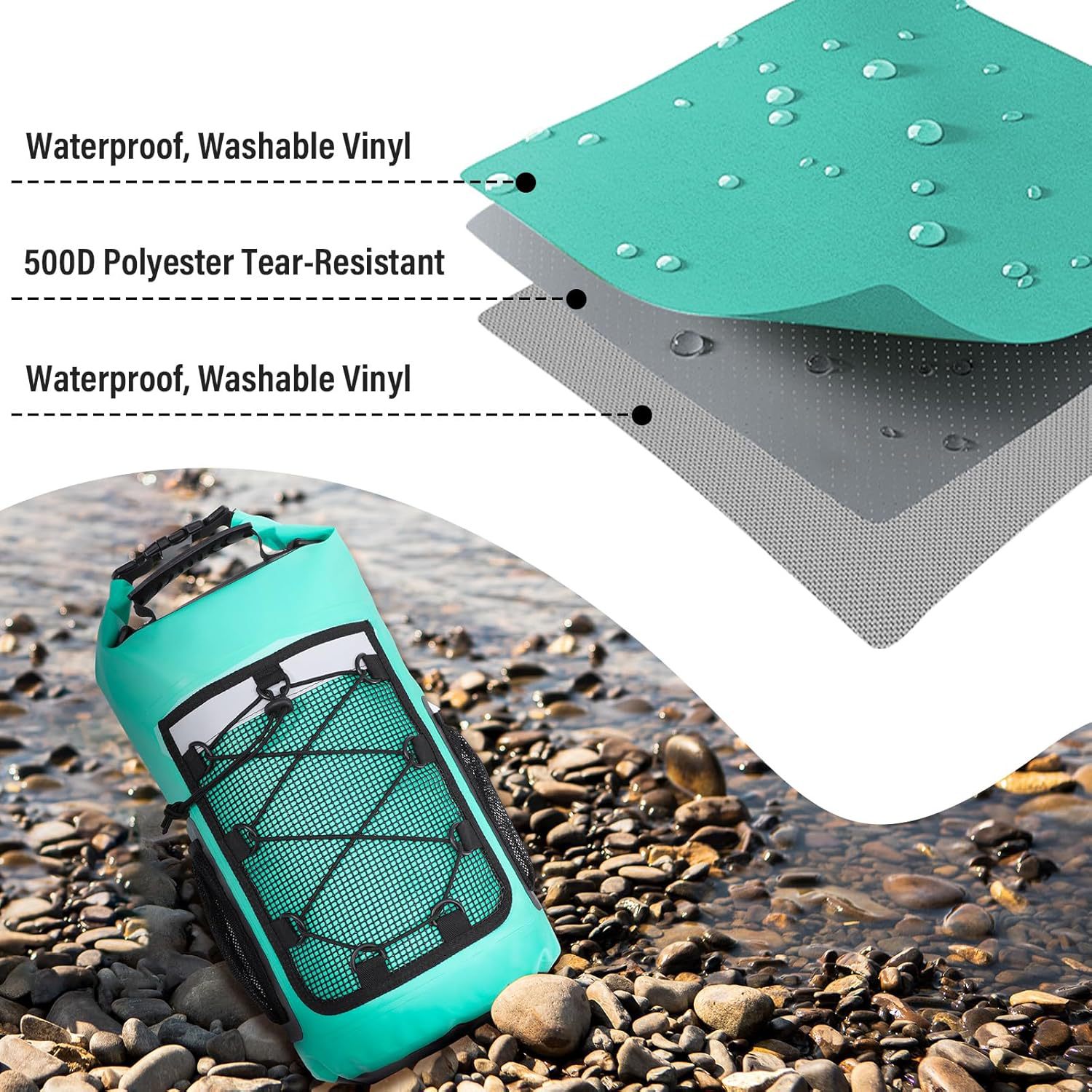 Wodoodporny plecak 25L na base – Dry Bag Roll Top recenzja i cena