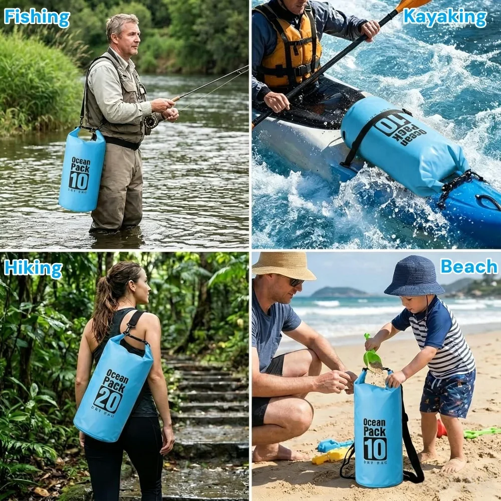Wodoszczelna torba sucha 500D, – Dry Bag Roll Top recenzja i cena
